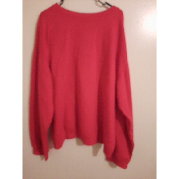 🧥 Wound Up Women’s XXXL Red Sweatshirt – “Love Who You Love” Pride Pullover - Picture 5 of 5